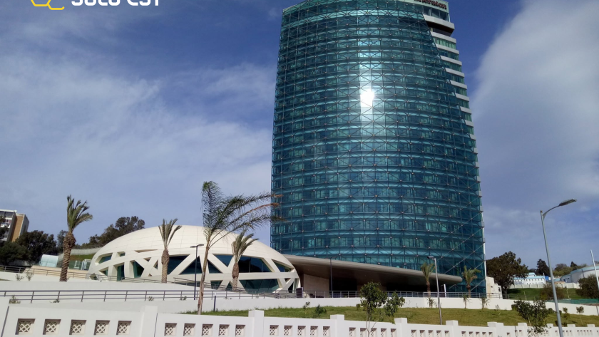 Façade de l'hôtel Sheraton Annaba, structure béton formulée avec les adjuvants Soluest